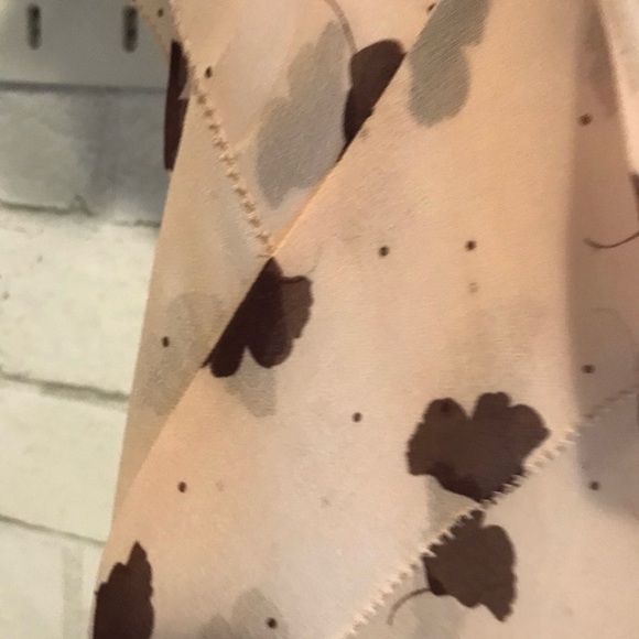 NWT CAbi Sheer Draped Neck Blouse - Picture 2 of 4